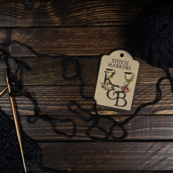 Flutter Shroom Stitch Markers