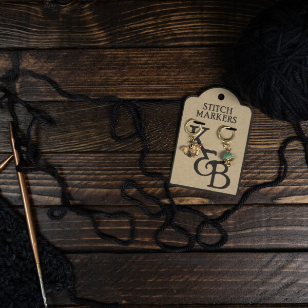 Flutter Shroom Stitch Markers