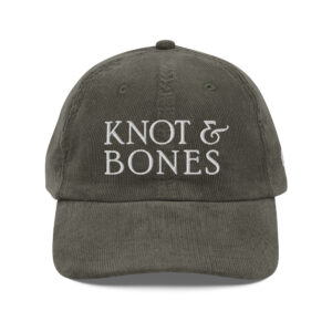 Vintage Knot & Bones Corduroy Cap